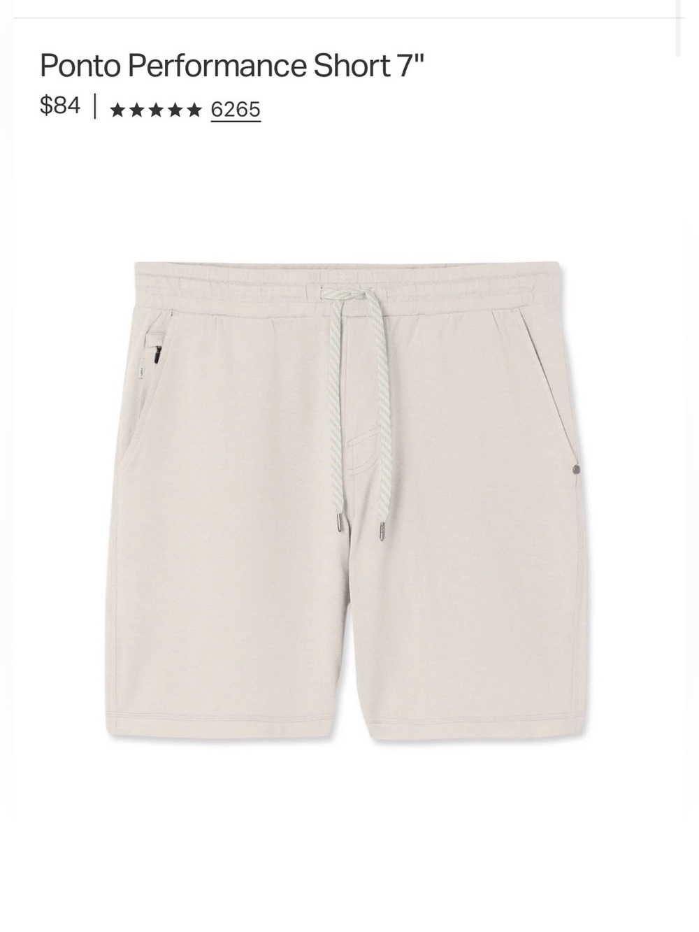 Vuori Men’s “Ponto” Performance Short 7” Inseam Linerless (L) *BESTSELLER* - Picture 4 of 9